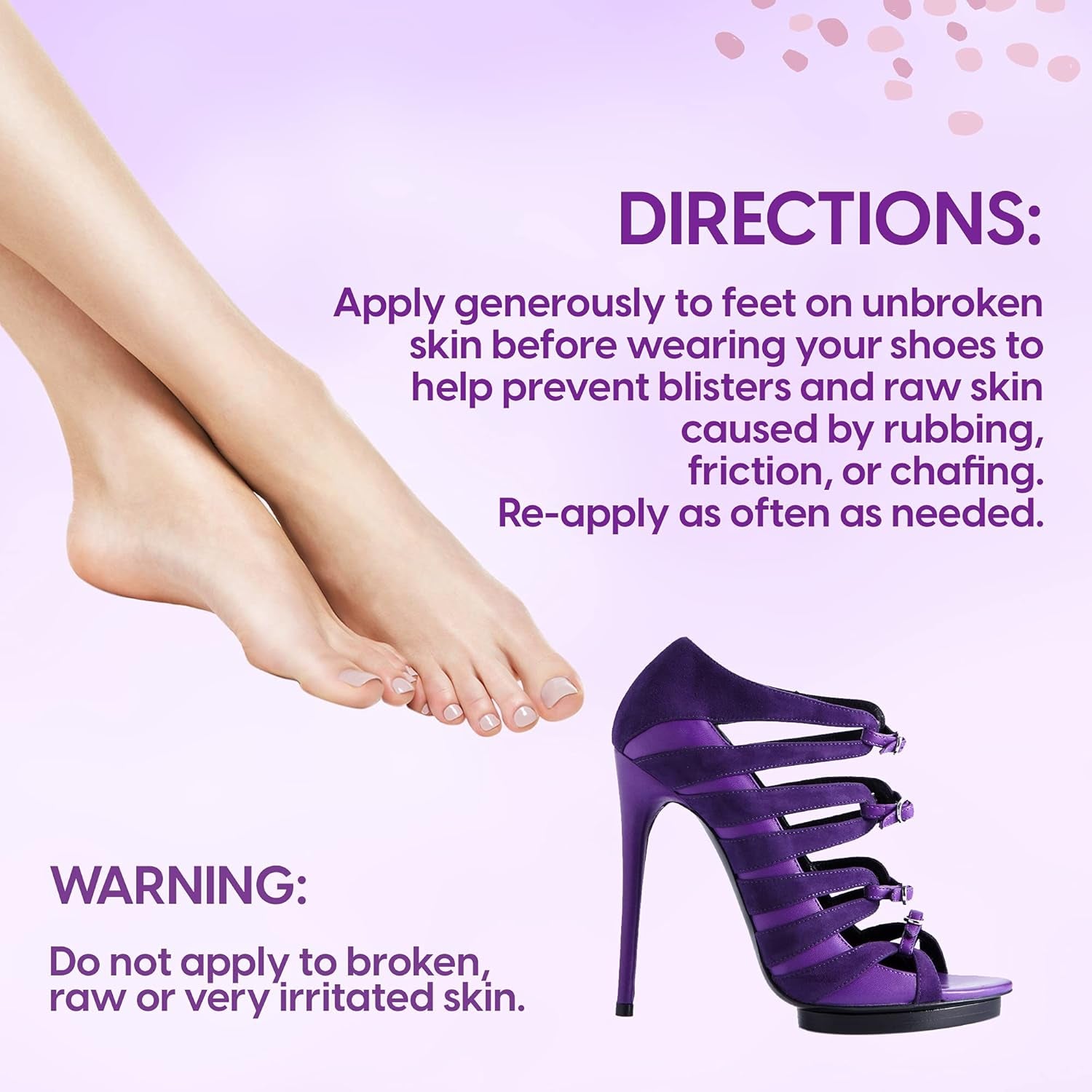 Foot Anti-Blister Balm - Foot Blister Prevention - Anti-Friction Balm Stick & Chafing Relief for Feet - Heel Blister Blocker - Prevent Shoe Strap Friction - Natural Care for Feet (0.45Oz)