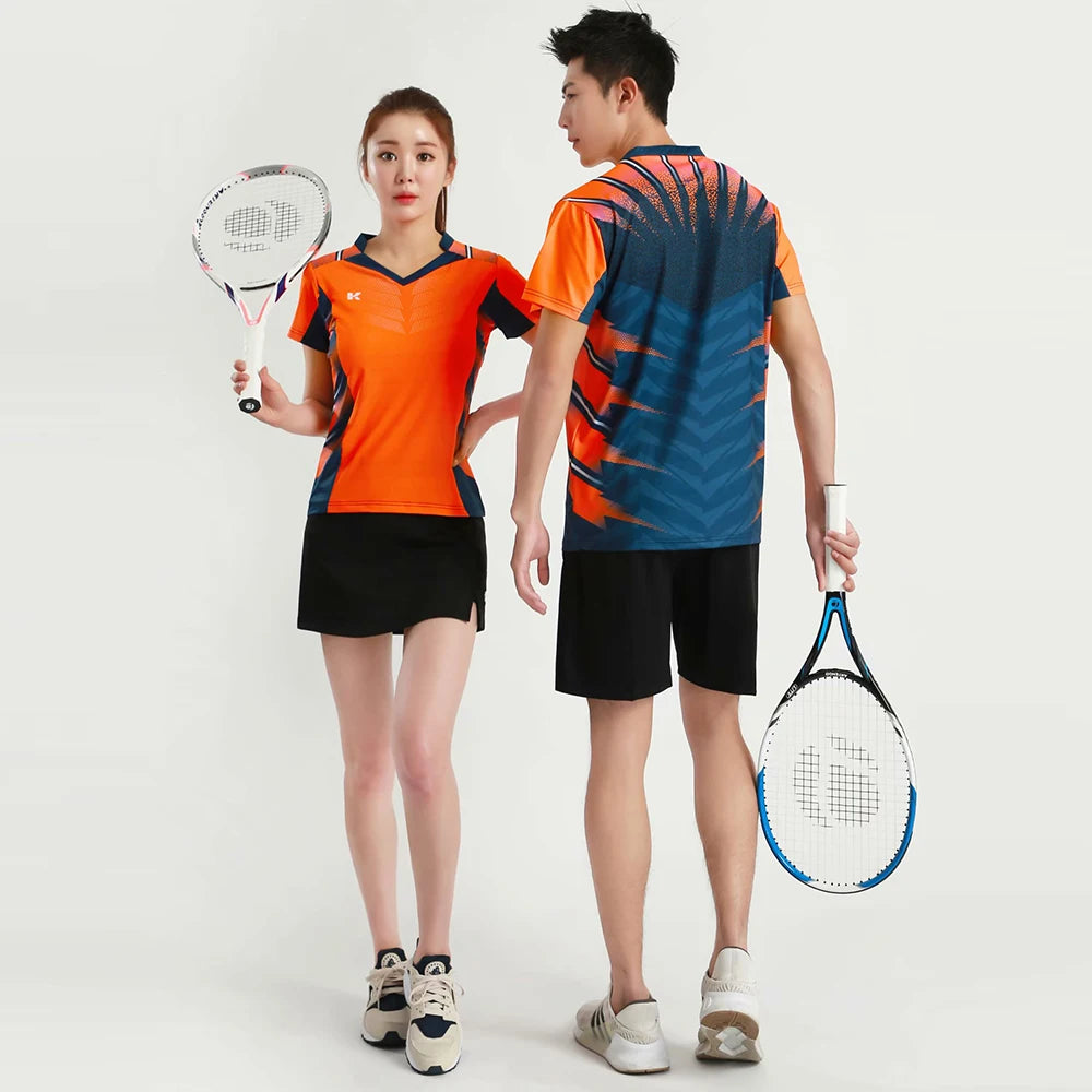 NEW Tennis Shirts Women Men Sports Clothes Badminton Wear Shirts Table Tennis Game Shirts Clothes Exercise POL O Clothes