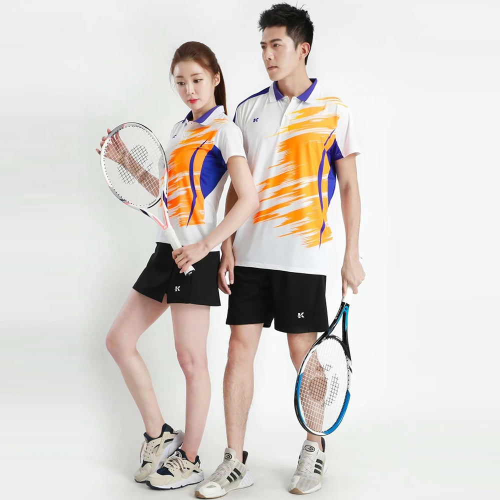 NEW Tennis Shirts Women Men Sports Clothes Badminton Wear Shirts Table Tennis Game Shirts Clothes Exercise POL O Clothes